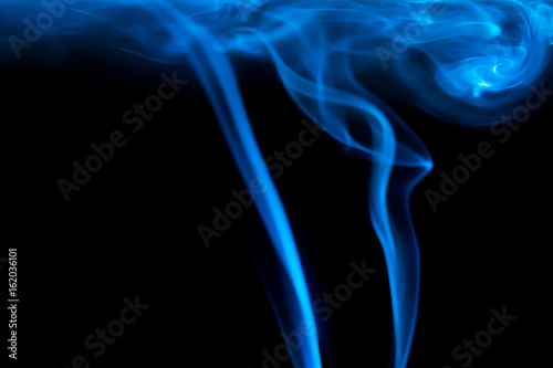 Smoke on black background