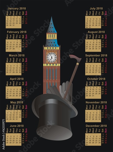 calendar 2018