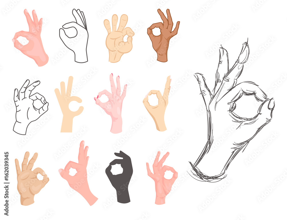 Ok hands success gesture okey yes agreement signal business human agree best approval vector. Ok hands success gesture okey yes agreement signal business human agree best approval vector.