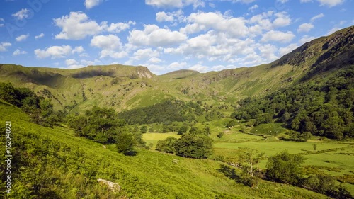 Patchy Clouds over Fairfield Peak in Lake District photo