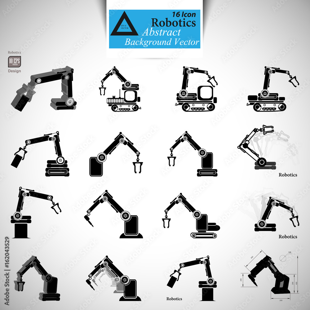 Fototapeta premium Simple Set of Robots Related Vector Line Icons. Contains such Icons as Autopilot, Chatbot, Broken Bot and more.Editable Stroke.