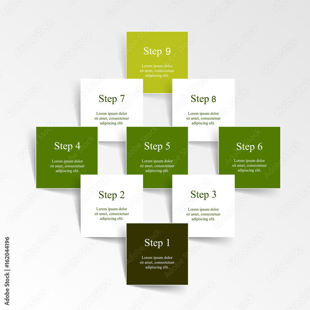 Step by step infographic. Step by step infographic.