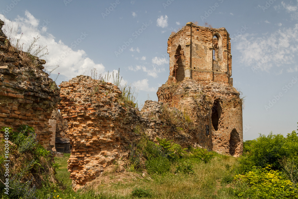 Ruins of the medieval fortress in Bac. Serbia