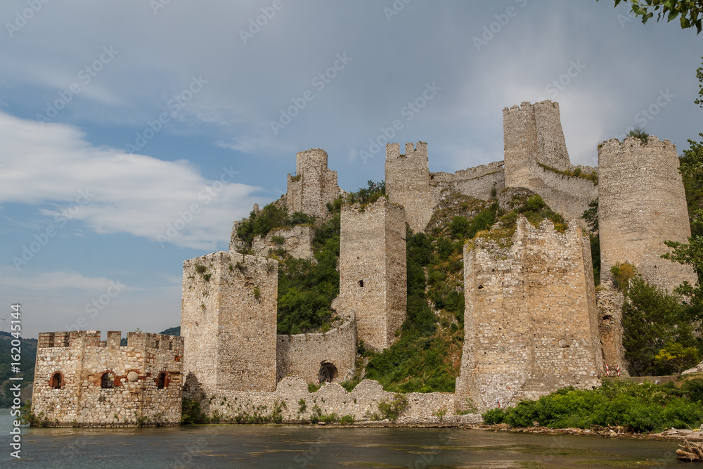 Ruins of the medieval Golubac fortress, Serbia