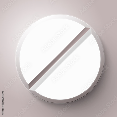 Pill in Blister Pack Vector Illustration