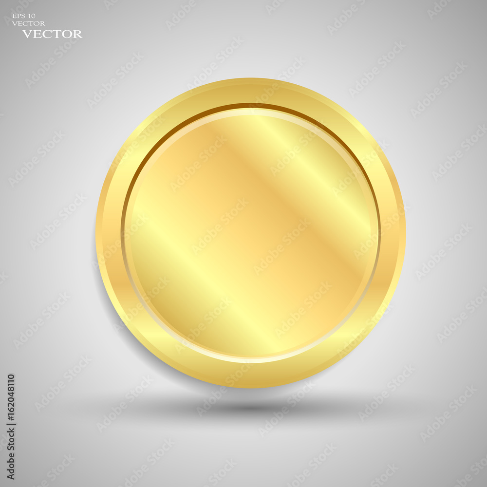 Coin on white background isolated object abstract Coin on white background isolated object abstract