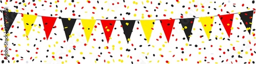 Banner. Garlands, pennants, confetti. Belgium (2) 