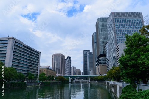 大阪 中之島の高層ビル群