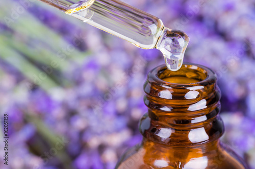 Lavender oil or essential oil, natural remedies, aromatherapy, beauty care.