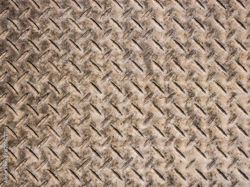 Metal floor texture.