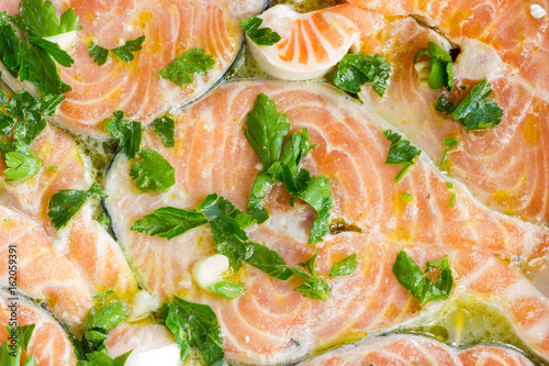 Cook the salmon in the oven