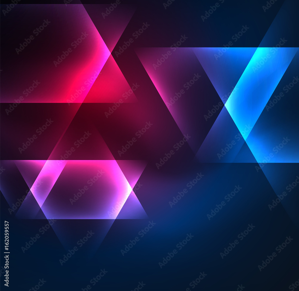 Glowing geometric shapes Glowing geometric shapes
