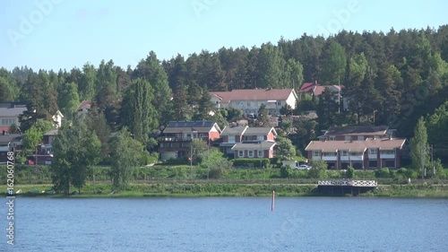 View of the rural landscape in the area of Hameenlinna, Finland photo