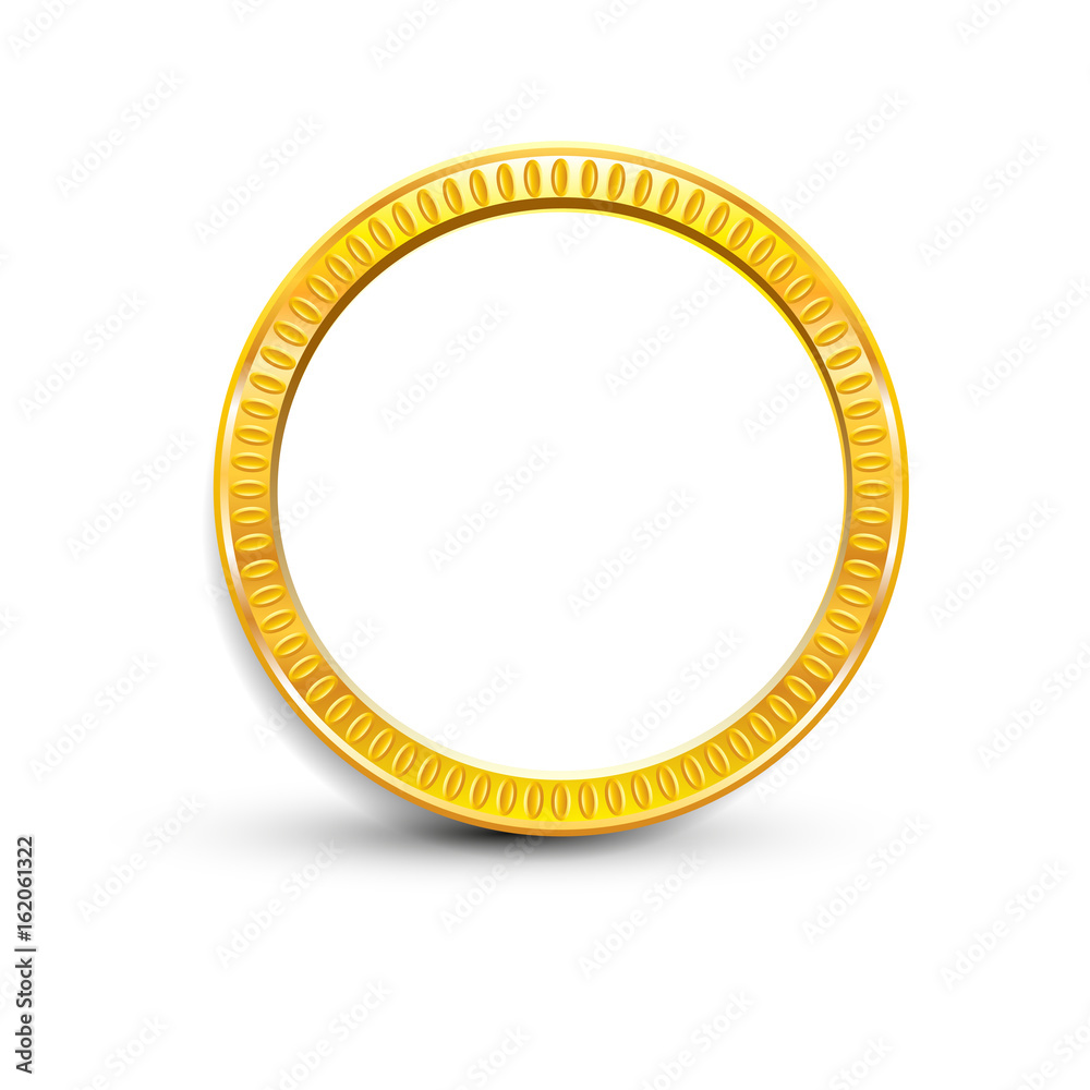 gold ring on white background, isolated object gold ring on white background, isolated object