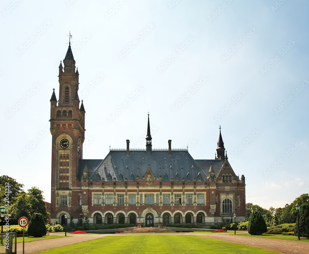 Peace Palace at Hague (Den Haag). South Holland. Netherlands Peace Palace at Hague (Den Haag). South Holland. Netherlands