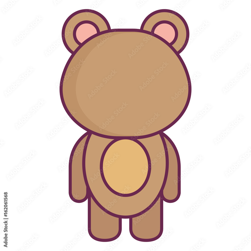 Fototapeta premium Stuffed animal monkey icon vector illsutration design graphic