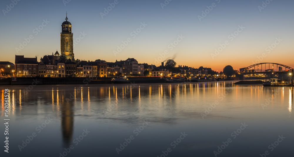 Deventer at the IJssel with Church