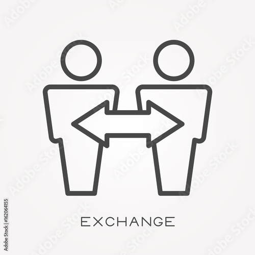 Line icon exchange