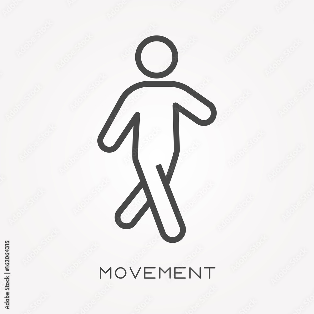 Line icon movement Line icon movement