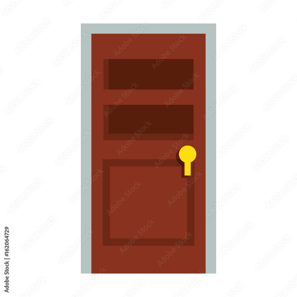 door icon over white background vector illustration door icon over white background vector illustration
