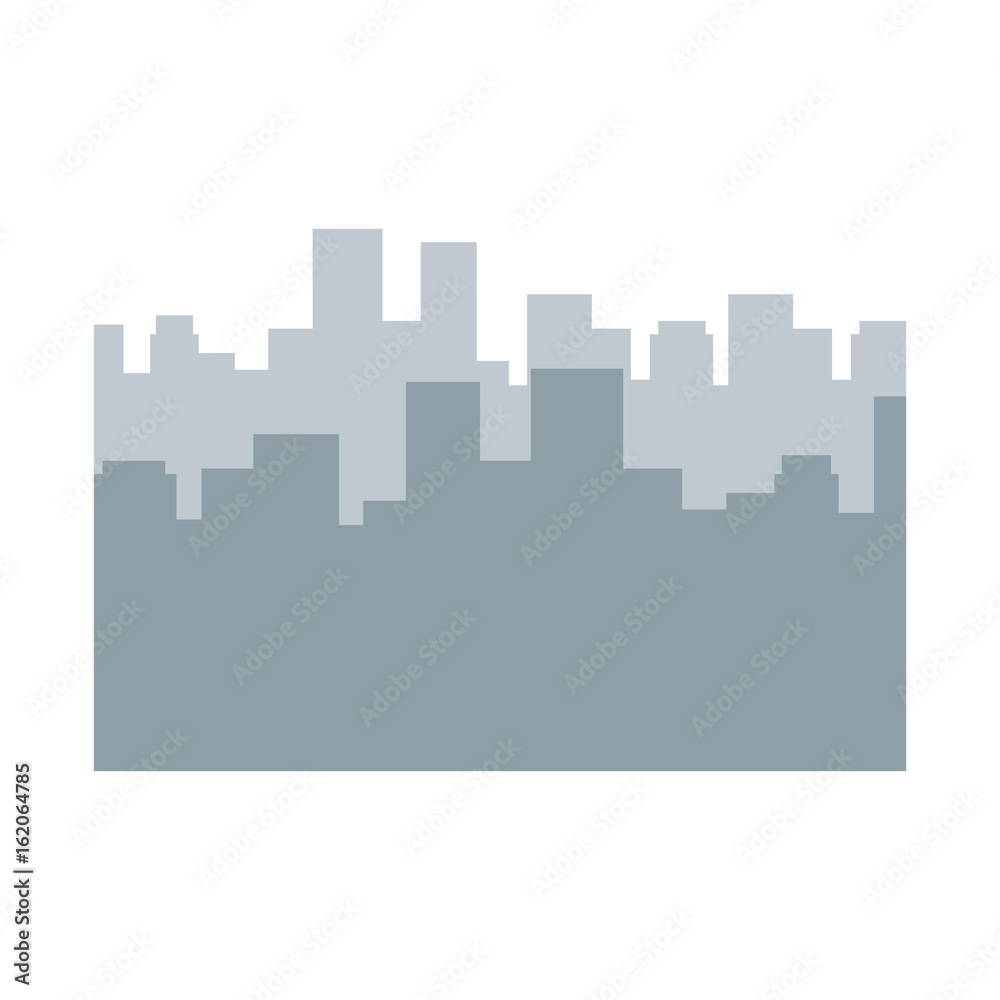 silhouette of urban city icon over white background vector illustration silhouette of urban city icon over white background vector illustration