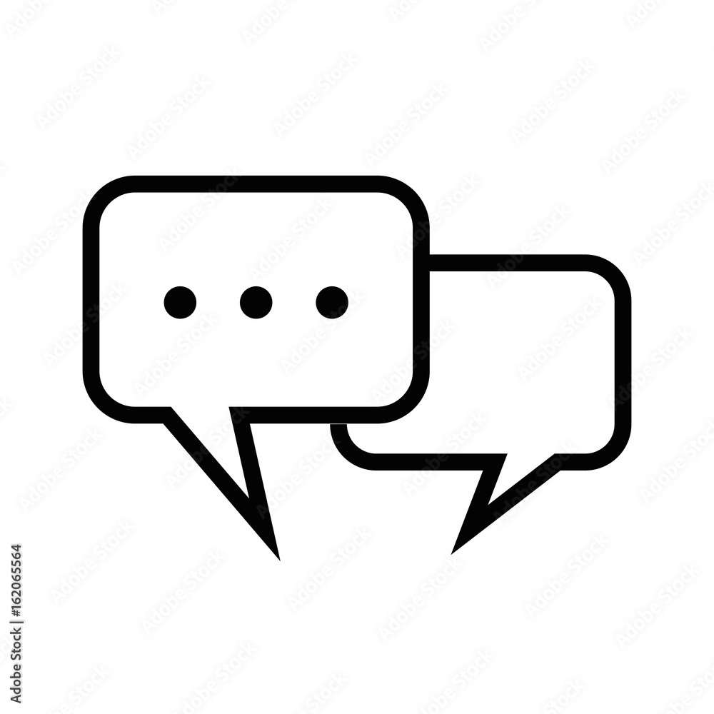 speech bubbles icon over white background vector illustration speech bubbles icon over white background vector illustration