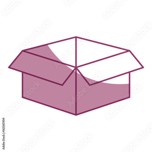 carton box icon over white background vector illustration