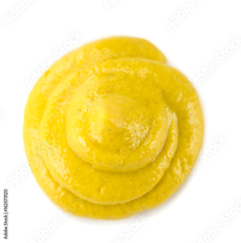 Portion of Mustard isolated on white