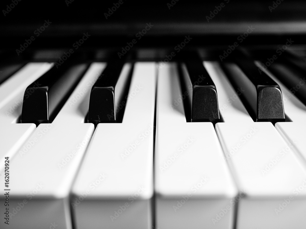 Ebony and Ivory Piano Keys Stock Photo | Adobe Stock