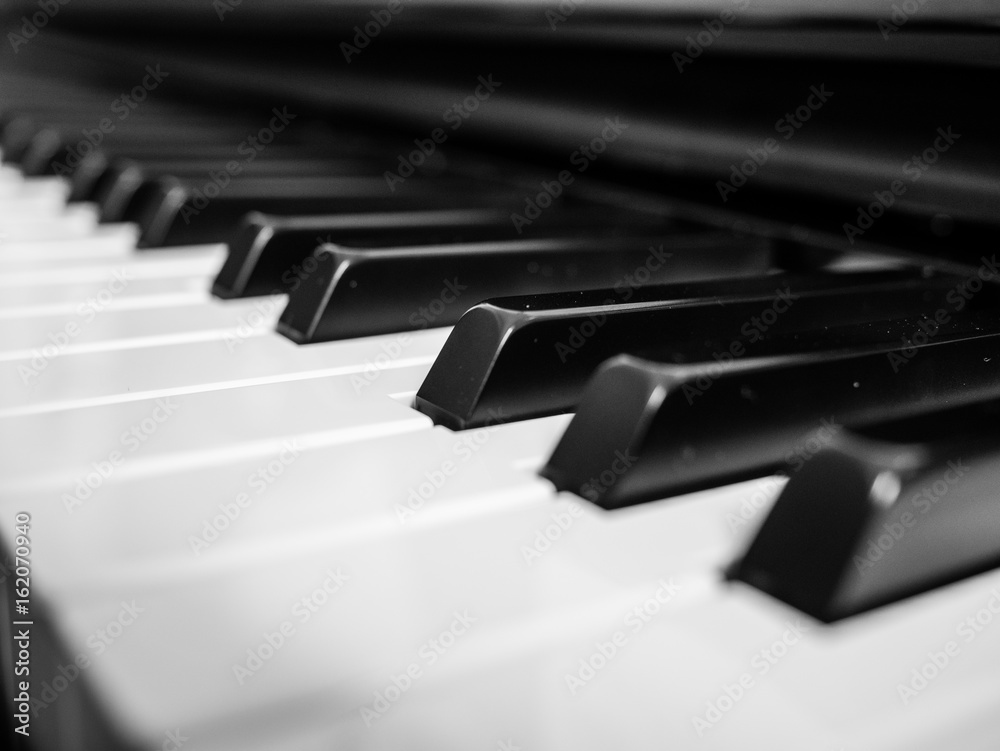 Ebony and Ivory Piano Keys