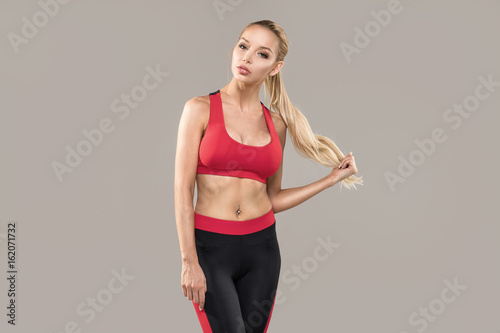 Fitness sexy woman posing. © neonshot
