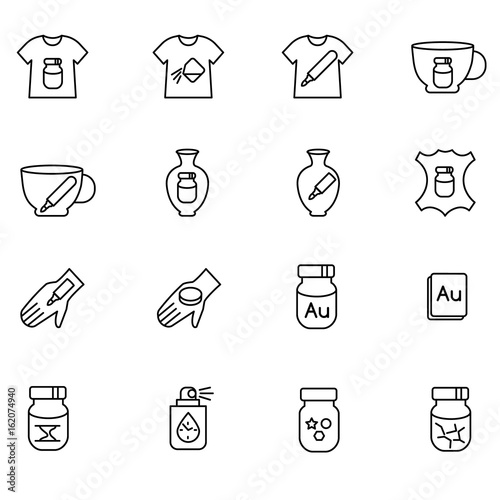 Types of paint and additions for art / There are some types of paint for different surfaces
