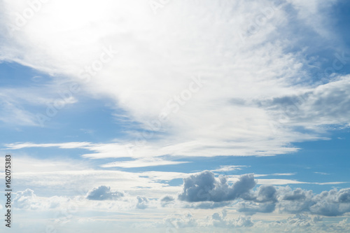 Clouds blue sky background fresh view landscape