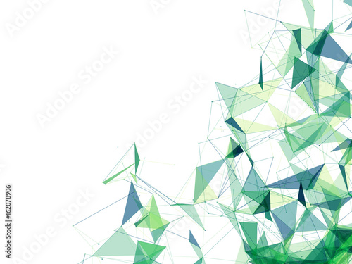 Abstract triangles space low poly. White background with connecting dots  and lines. Light connection structure. Polygonal vector background.  Futuristi Stock Vector Image & Art - Alamy