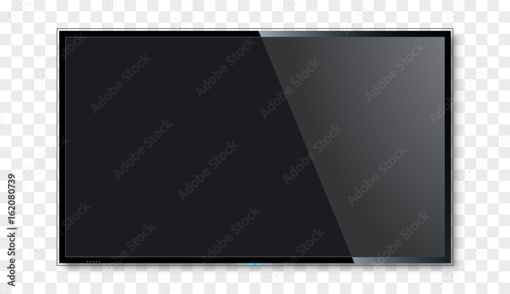 Blank tv screen vector design. Digital wide television concept. Vector flat led or lcd screen mockup Blank tv screen vector design. Digital wide television concept. Vector flat led or lcd screen mockup