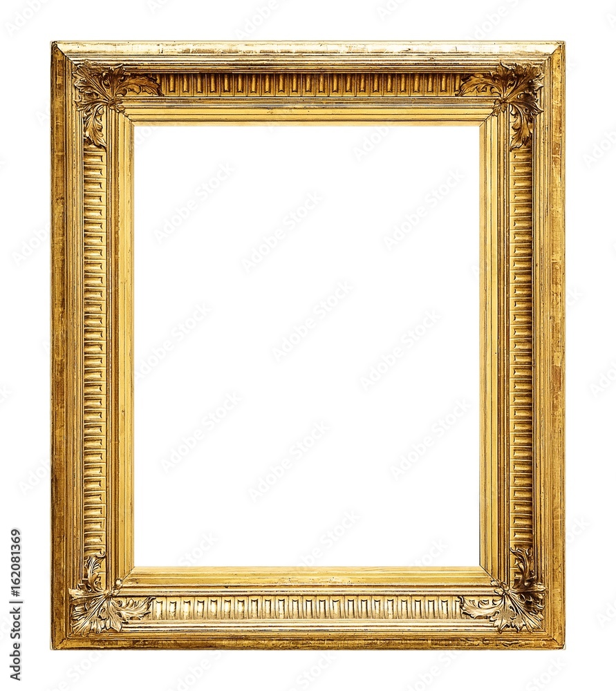 Fototapeta premium Gilded frame for paintings, mirrors or photos