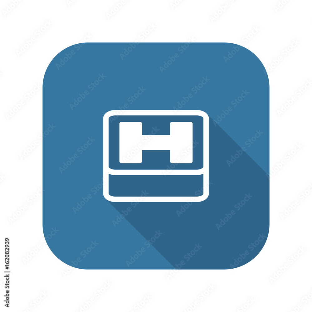 Hospital Symbol. Flat Design. Hospital Symbol. Flat Design.