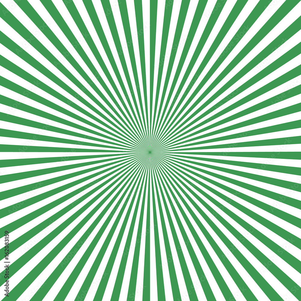 Vector background of Green rays on a white background Vector background of Green rays on a white background