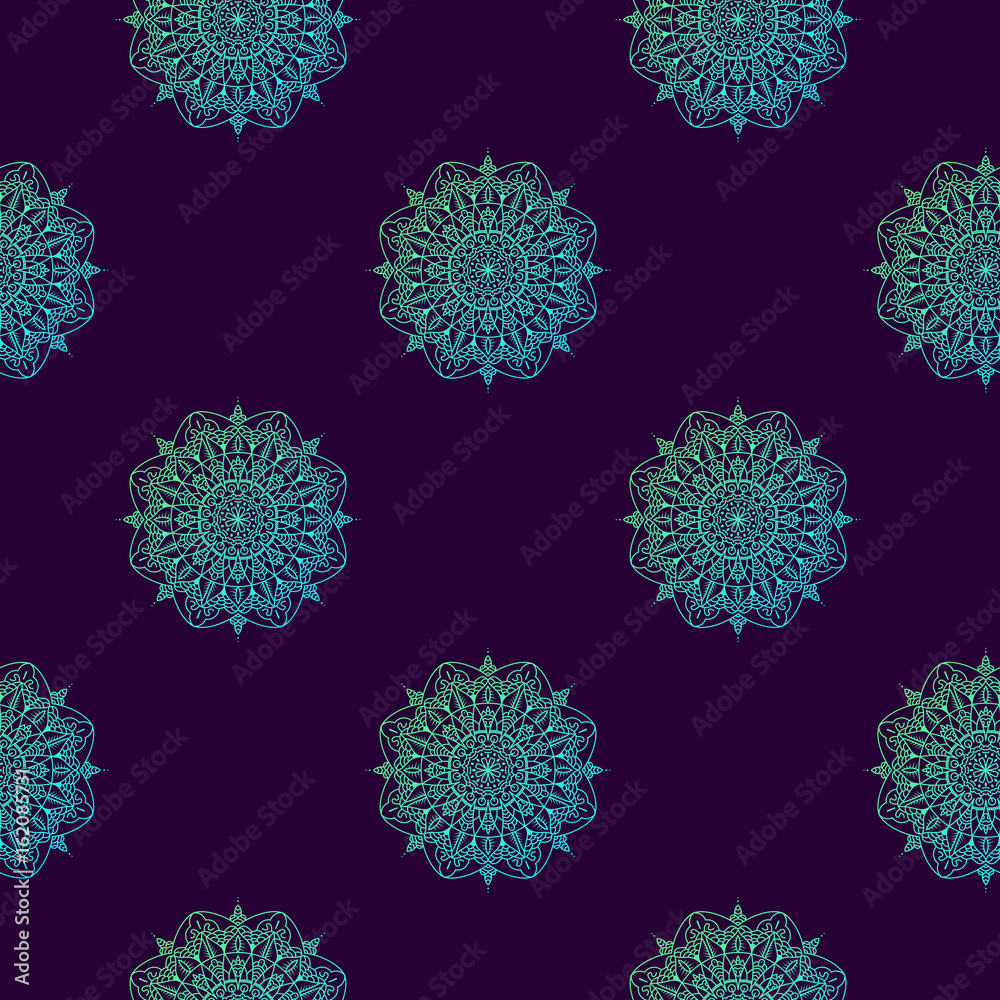 Arabic pattern. Indian, islamic, japanese motifs. Mandala seamless pattern. Ethnic bohemian background. Wrapping and scrapbook paper. Print for fabric. Vector illustration Arabic pattern. Indian, islamic, japanese motifs. Mandala seamless pattern. Ethnic bohemian background. Wrapping and scrapbook paper. Print for fabric. Vector illustration