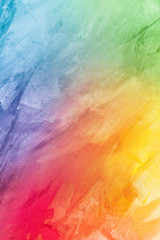 Textured rainbow painted background