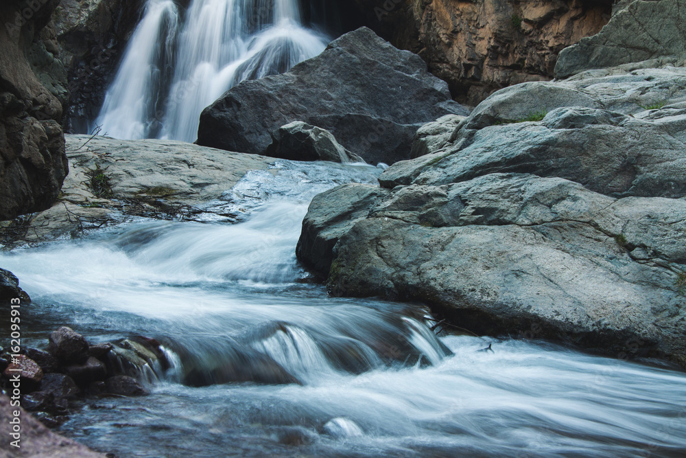 waterfalls in high atlas of morocco