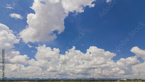 blue sky and cloud beautiful vivid in nature background.