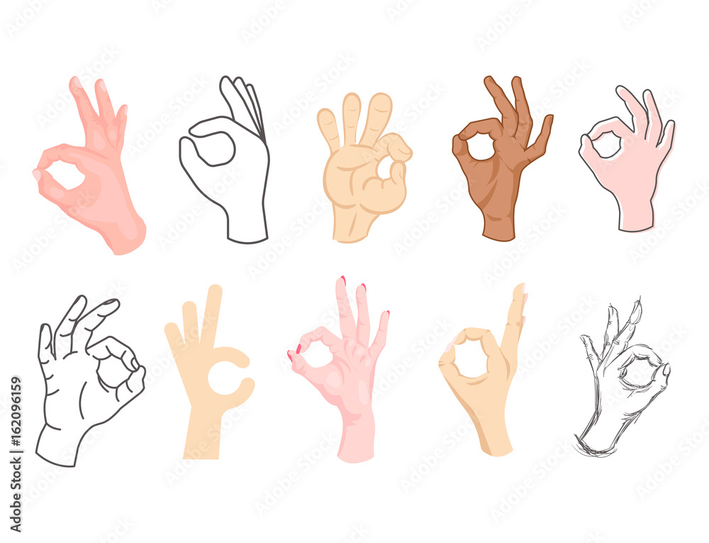 Ok hands success gesture okey yes agreement signal business human agree best approval vector. Ok hands success gesture okey yes agreement signal business human agree best approval vector.
