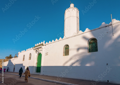low angle view of an old mosque in Asilah morocco
