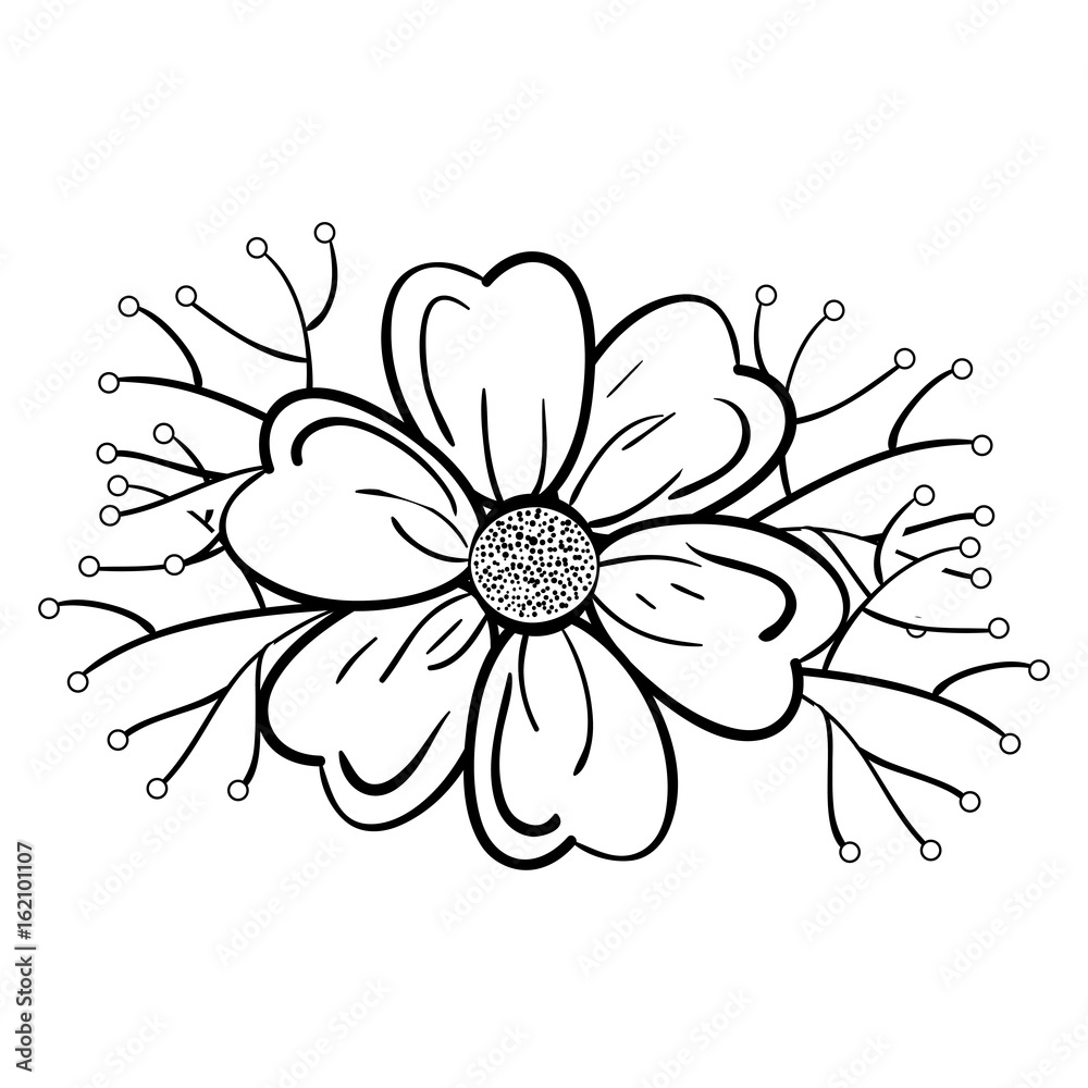 cute flower decorative icon vector illustration design cute flower decorative icon vector illustration design