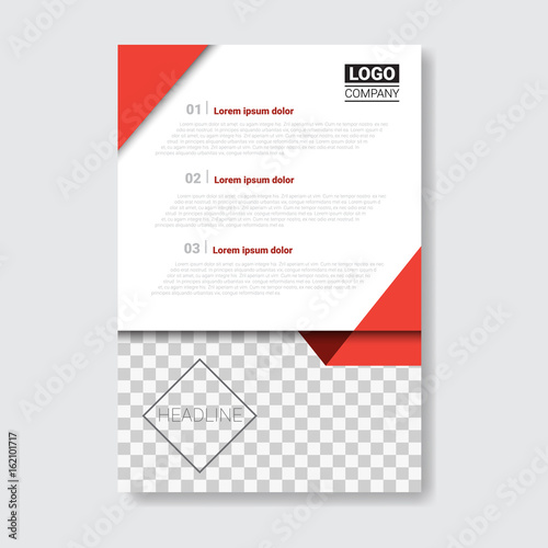 Template Design Brochure, Annual Report, Magazine, Poster, Corporate Presentation, Portfolio, Flyer With Copy Space Vector Illustration