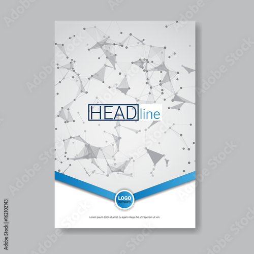 Template Design Brochure, Annual Report, Magazine, Poster, Corporate Presentation, Portfolio, Flyer With Copy Space Vector Illustration