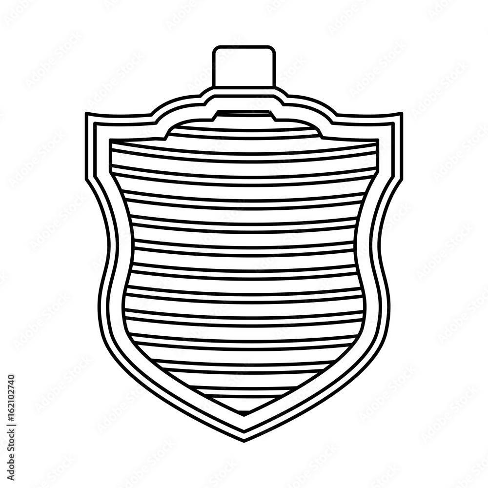 isolated security shield isolated security shield