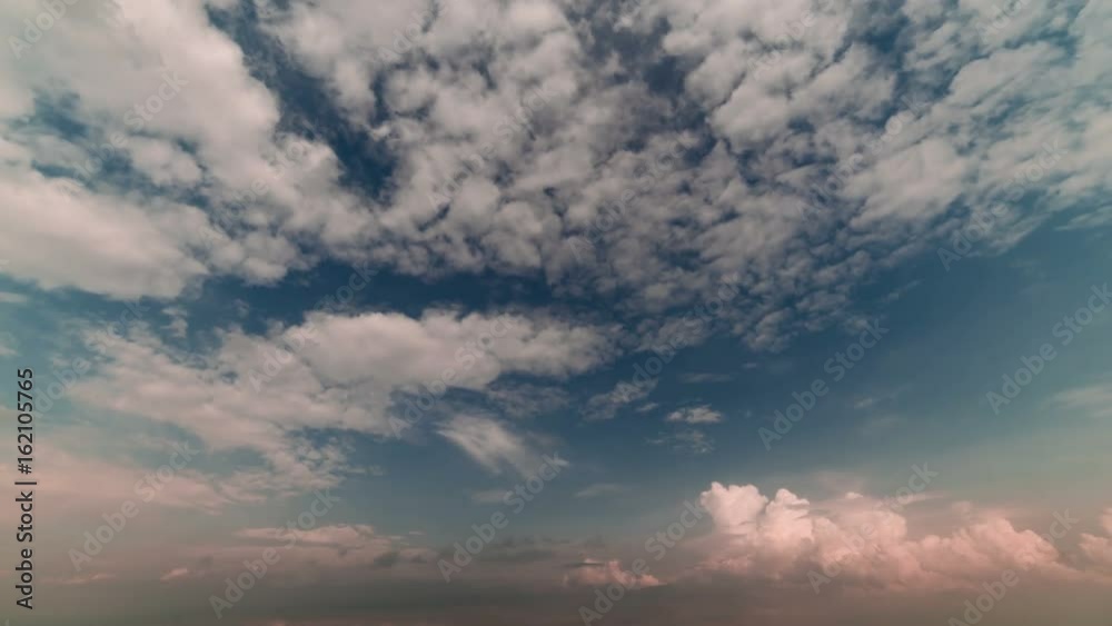 Timelapse clouds over the green field 4K Blue sky with fast running clouds over the mountains and the sea Timelapse clouds over the green field 4K Blue sky with fast running clouds over the mountains and the sea