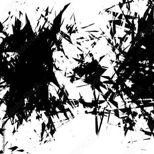 Geometric edgy shape, pattern. Rough, edgy geometric textured element